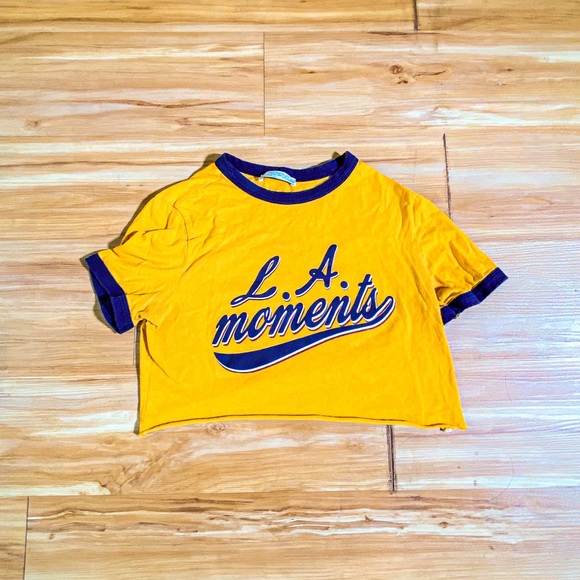 Yellow LA Crop Top - Picture 1 of 1